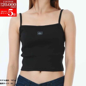 【楽天スーパーSALE☆全品P5倍＆最大2万円スペシャルクーポン15日迄】Calvin Klein カルバンクライン LV047C908G UB1 キャミソール リブ クロップド丈