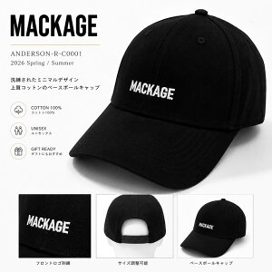 �y�y�V�X�[�p�[SALE!!�S�iP5�{��Max1���~OFF!9/15���zMACKAGE �}�b�J�[�W�� �L���b�v ANDERSON R C0001 ���S�h�J �R�b�g�� �x�[�X�{�[���L���b�v �u���b�N ���j�Z�b�N�X 2026SS