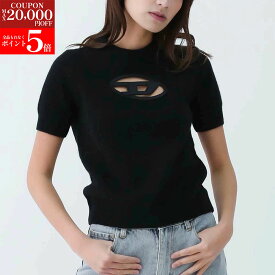 【楽天スーパーSALE☆全品P5倍＆最大2万円スペシャルクーポン15日迄】DIESEL ディーゼル A17504 0KCAE 9XXA M-ARGARIN-SS 半袖 プルオーバーニット レギュラーフィット レディース