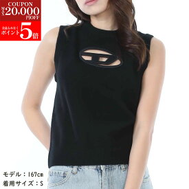 【楽天スーパーSALE☆全品P5倍＆最大2万円スペシャルクーポン15日迄】DIESEL ディーゼル A17510 0KCAE 9XXA m-argarin-sl ノースリーブニット タンクトップ レギュラーフィット レディース