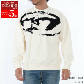 【楽天スーパーSALE☆全品P5倍＆最大2万円スペシャルクーポン15日迄】★2025AW★DIESEL ディーゼル A13051 0DQAK 141A S-Boxt-N5 リラックスフィット スウェット