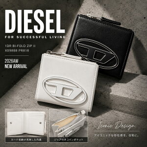 �y�y�V�X�[�p�[SALE!!�S�iP5�{��Max1���~OFF!9/15���zDIESEL �f�B�[�[�� ��܂���z 1dr bi-fold zip ii X09888 PR818 �����Y ���f�B�[�X �~�j���z �I�[�o��D ���U�[ ���j�Z�b�N�X X09888 PR818 �J���[2�F �j��