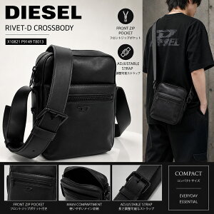 DIESEL ディーゼル メンズショルダーバッグ X09928 P5184 / DSL 3D 