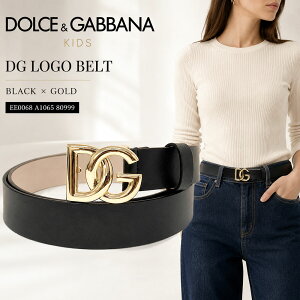 �y10/14�`10/31 �H�̃u�����hSALE��2�e�ő�1���~OFF�N�[�|��+P3�{�zDOLCE&GABBANA Kids�h���`�F&�K�b�o�[�i �L�b�Y EE0068 A1065 80999 �x���g DG���S ���U�[ �u���b�N �� �S�[���h�o�b�N�� ���f�B�[�X ��l��O