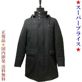 【9日間限定先着300名様スーパーSALE☆全品10％OFF＆500円クーポン併用可☆11日迄☆新品】HERNO ヘルノ PI000942U 33318 9300 ボア付きフーディダウンロングコート ブラック メンズ