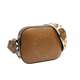 【GW・母の日ギフト直前お買得セール☆全品7％OFFクーポン☆30日迄☆全品新品】STELLA McCARTNEY ステラマッカートニー 700266 WP0234 2200ステラロゴミニ スクエア クロスボディバッグ/ショルダーバッグライトブラウン系