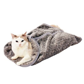 ペティオ necoco あったかもぐり込みブランケット 猫用 毛布 秋冬春用 全年齢 全猫種 ペットベッド ネココ