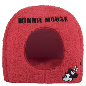 スリーアローズ ミニーマウス ドームベッド S レッド 犬猫用 ソファー マット ペットベッド
