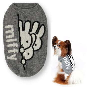 スリーアローズ miffy ミッフィー ニット 2号・3号・3号ロング・4号・5号 (S・M・MD-M・L・XL) 超小型犬〜小型犬用 犬服 セーター  | ペットの雑貨屋さん spring