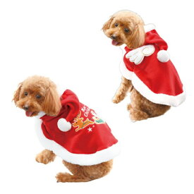 ペティオ クリスマス ウェア エンジェル・サンタとトナカイ XS SS S MD-S MD-M 超小型犬〜小型犬 犬用 コート マント ポンチョ