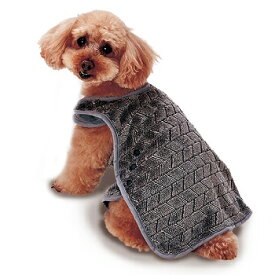 ペティオ 楽に着せられる あったかブランケット S 小型犬用 犬服 トイプードル・シーズー・ミニチュアダックス等 着る毛布