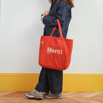 楽天市場】merci トートバッグ（カラーオレンジ）（バッグ｜バッグ 
