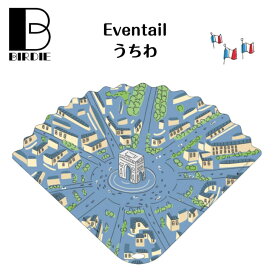 フランス雑貨 BIRDIE うちわ Éventail バーディ フランス ギフト 凱旋門 母の日 プレゼント ランキング 人気 かわいい おしゃれ パリ 大人可愛い ギャラリーラファイエット ホワイトデー お返し パリ土産 フランスお土産 送料無料