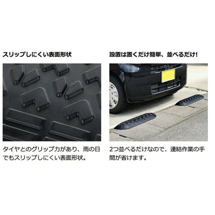 楽天市場 ゴム製カーステップ ロードアップg コーナー10 段差 10cm 段差カーステップ幅250 奥行250 高さ95 ゴム製段差スロープ 再生ゴム使用 リッチェル 段差10cm用 スプリング 楽天市場店