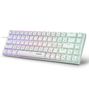 E-YOOSOQ[~OL[{[h CX 60JjJL[{[h68L[ ԎE Bluetooth/2.4G/USBL 3[hΉ RGBobNCgt pz Windows/Mac OS/IOS/Android/PS4Ή ݑΖ/It