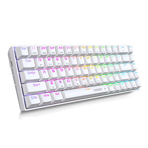 E-YOOSOQ[~OL[{[h CX 60JjJL[{[h68L[ ԎE Bluetooth/2.4G/USBL 3[hΉ RGBobNCgt pz Windows/Mac OS/IOS/Android/PS4Ή ݑΖ/It