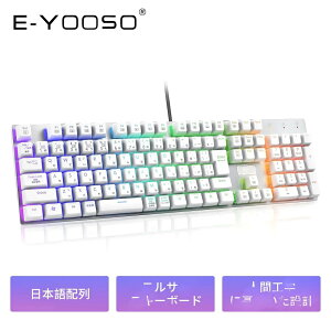 �y���{��z��ze���f���J�j�J�����Q�[�~���O�L�[�{�[�h �Ԏ��E�����̗p �t���T�C�Y109�L�[ Type-C USB�L���ڑ� �S�L�[�h�Փ� RGB����LED�o�b�N���C�g�t�� Windows/Mac OS�Ή� �I�t�B�X/�Q�[���pJP