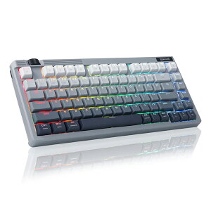 �y�⎲×�K�X�P�b�g�zRedragon ���C�����X 75% �Q�[�~���O�L�[�{�[�h ���J�j�J�� �z�b�g�X���b�v 3���[�h�ڑ� 4000mAh RGB�o�b�N���C�g �p��z�� �m�u����