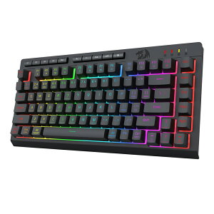 �y3,000�~�ȏ��300�~OFF�N�[�|���z�Q�[�~���O�L�[�{�[�h ���C�����X 75% �e���L�[���X �É� ���� �p��z�� Redragon K524 Bluetooth 5.0 2.4GHz USB-C�L�� RGB�o�b�N���C�g �}�N���L�[ �����u���� 26�L�[����