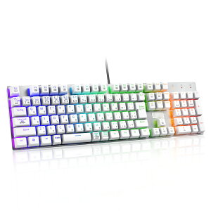 y{zzefJjJQ[~OL[{[h ԎE̗p tTCY109L[ Type-C USBLڑ SL[hՓ RGBLEDobNCgt Windows/Mac OSΉ ItBX/Q[pJP