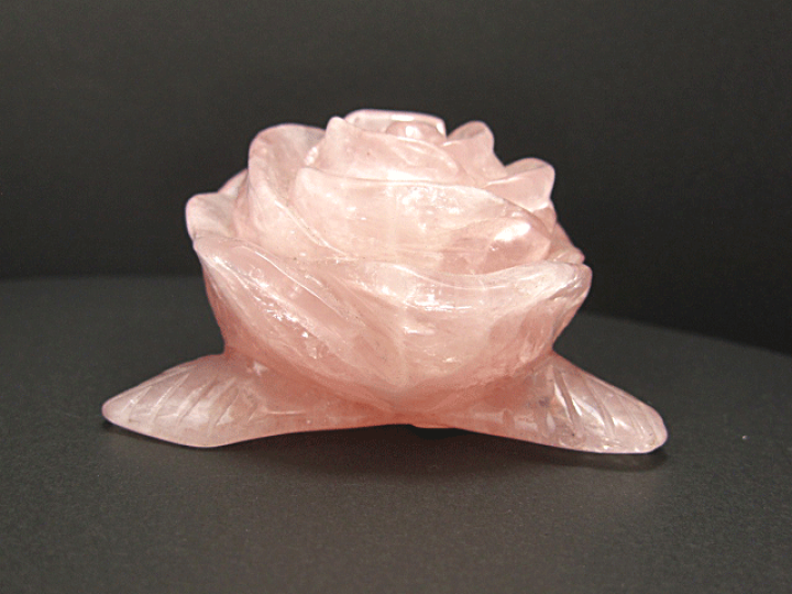 楽天市場】【天然石彫刻】薔薇 バラの花 ローズクオーツ 天然石 彫刻