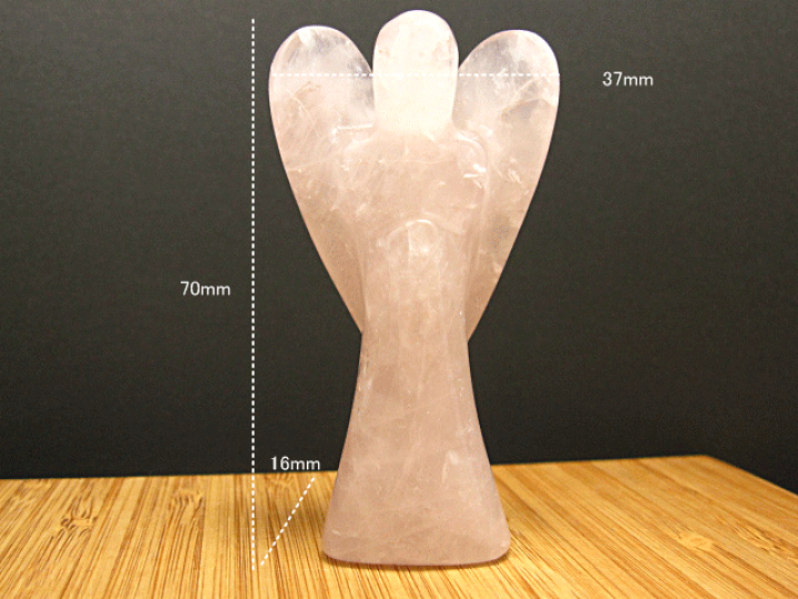 楽天市場】【天然石彫刻】天然水晶 天使の彫刻 エンジェル ローズ