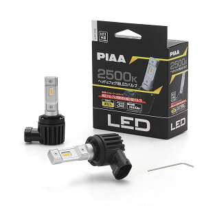 PIAA(�s�A) �w�b�h���C�g/�t�H�O���C�g�p LED 2500K �q�R���g���[���[���X�^�C�v�r 12V 18W 3600lm H8/