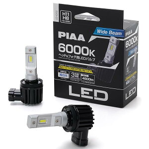 PIAA(�s�A) �ԗp �o���u �w�b�h���C�g/�t�H�O�����v�p LED 6000K �q�R���g���[���[���X�^�C�v�r 12V 17W 4500lm H8/H9/H11/H16 �Ԍ��Ή� 2�� LEH262