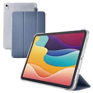 �G���R�� iPad A16 ��11���� 11�C���` 2025�N 10.9�C���` ��10���� 2022�N �P�[�X 2�̊p�x���߉\ �t���b�v�t�� �N���A�P�[�X �X���[�v���[�h �l�C�r�[ TB-A25RWVBG