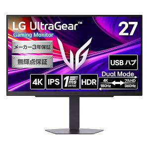 LG �Q�[�~���O���j�^�[ LG UltraGear 27G810A-B /27�C���`4K(3840×2160)/IPS�p�l��/�A���`�O���A/DisplayH