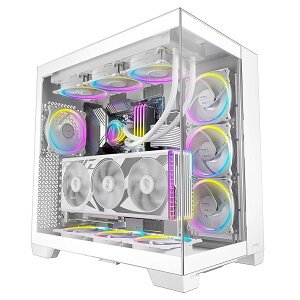 E-ATX �t���^���[�P�[�X Constellation C8 White �s���[���X���t�����g�E�T�C�h�K���X�p�l��