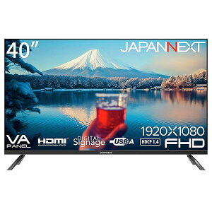 JAPANNEXT 40�C���` ���j�^�[ �t��HD 1920x1080�𑜓x VA �f�B�X�v���C (HDMI/�X�s�[�J�[����/VESA�Ή�)