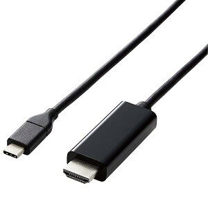 �G���R�� USB-C HDMI �ϊ� �P�[�u�� (USB C to HDMI) �ϊ��P�[�u�� 3.0m �u���b�N �yiPhone 16/16 Pro/16 Pro M
