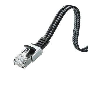 �T�����T�v���C(Sanwa Supply) LAN�P�[�u�� CAT6A ���b�V���t���b�g ���^���R�l�N�^ 10Gbps/500MHz �M�K