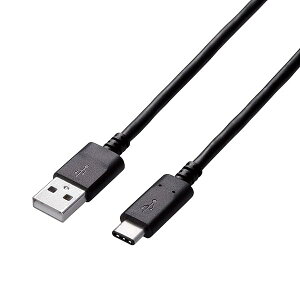�G���R�� USB�P�[�u�� Type C (USB A to USB C) 3.0m USB2.0�F�ؕi 3A�o�� �ő�480Mbps �u���b�N U2C-AC30NBK