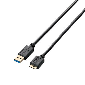 �G���R�� USB�P�[�u�� �ymicroB�z USB3.0 (USB A �I�X to microB �I�X) �X�^���_�[�h 1m �u���b�N USB3-AMB1 USB3-AMB10BK