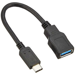 �G���R�� USB�P�[�u�� Type C �ϊ��P�[�u�� (USB A to USB C) USB3.1(Gen1)���� 3A�o�� �ő�5Gbps �u���b�N