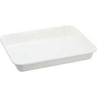 野田琺瑯(Nodahoro) バット ホーロー 耐熱 12枚取 32.8×24.8×4.7cm トレー 料理 日本製 ホワイト VA-12