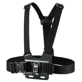 エレコム GoPro HERO10/9/8/7/6/5/MAX チェスト型マウント ブラック AC-MBCH01BK