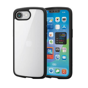 �G���R�� iPhone 16e �P�[�X �w�ʃN���A ���� �ϏՌ� �Ռ��z�� �y�� ���^ ���C�����X�[�d�Ή� Mag