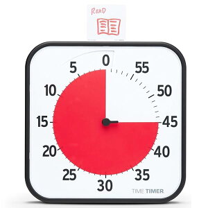 Time Timer �^�C���^�C�}�[(TIME TIMER) �׋��^�C�}�[30cm 60�� �w�K�A���[�� TT12B-W