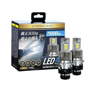 �X�t�B�A���C�g�iSPHERE LIGHT�j/����HID�pLED�w�b�h���C�g D2R 6000K�o���u�^�C�v �i�ԁFSLGAD2R060