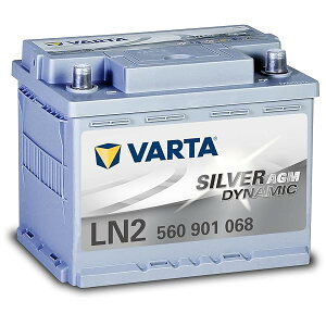 VARTA(�o���^) Silver Dynamic AGM LN2 (560 901 068) �A���ԁE���Y�ԗp�o�b�e���[ �A�C�h�����O�X�g�b�v