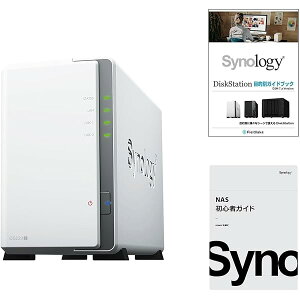 Synology NAS�L�b�g 2�x�C DS223j/G�y�K�C�h�u�b�N�t�z �N�A�b�h�R�ACPU���� 1GB���������� ���C�g��