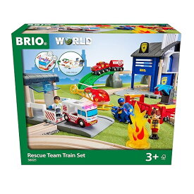 BRIO 木製レール 知育玩具 レスキューチームセット [全44ピース] 対象年齢 3歳~ 36025 誕生日 ク