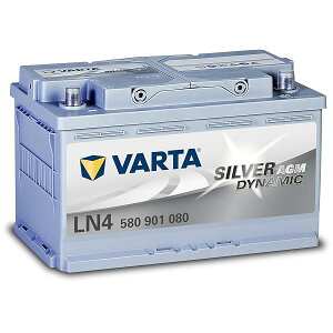 VARTA(�o���^) Silver Dynamic AGM LN4 (580 901 080) �A���ԁE���Y�ԗp�o�b�e���[ �A�C�h�����O�X�g�b�v