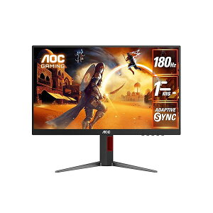 AOC �Q�[�~���O���j�^�[ 27�C���`, 1920×1080@180Hz, 0.5ms, HDMI2.0 x 1/ DP1.4x1, ���~(��������)/�`���g/
