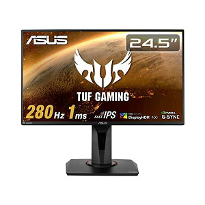 ASUS �Q�[�~���O���j�^�[ TUF Gaming VG259QM 24.5�C���`/280Hz/�t��HD/IPS/1ms/HDR/HDMI×2 DP/G-SYNC Compatible/ELM