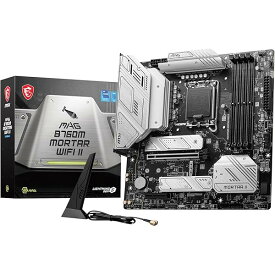 MSI MAG B760M MORTAR WIFI II intel 第14・13・12世代 Coreプロセッサ対応 LGA1700 B760チップセット搭載 Micro-ATX マザーボード MAG B760M MORTAR WIFI II MB6317