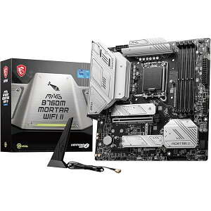 MSI MAG B760M MORTAR WIFI II intel ��14�E13�E12���� Core�v���Z�b�T�Ή� LGA1700 B760�`�b�v�Z�b�g���� Micro